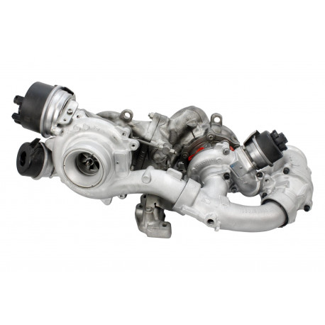 Turbolader 10009700286 03N145703M Biturbo Volkswagen 150kW 204HP 2.0 TDI AGR-Anschluss lang