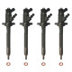 4x Einspritzdüse Injektor Bosch 0445110311 Citroen C3 Peugeot 207 307 308 1.6 HDi