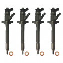4x Einspritzdüse Injektor Bosch 0445110188 Citroen C4 C5 1.6 HDi Ford Fusion Focus II 1.6 TDCi