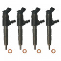 4x Einspritzdüse Injektor Bosch 0445110019 für Fiat Palio Punto Strada Pick-up 1.9 JTD 59 KW 80 PS 0986435006
