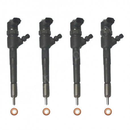 4x Einspritzdüse Injektor Bosch 0445110083 für Fiat Doblo Panda Punto Lancia Musa Ypsilon Opel Agila Corsa Meriva Tigra 1.3