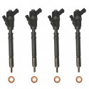 4x Einspritzdüse Injektor Bosch 0445110126 für Hyundai Getz Matrix Santa Fé I Tucson KIA Cerato Sportage