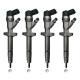 4x Injektor Einspritzdüse Bosch 0445110239 Fiat 1.6 D MJ Ford 1.6 TDCi Citroen Peugeot 1.6 HDi