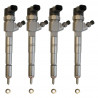 4x Einspritzdüse Injektor Bosch 0445110243 für Alfa Romeo 147 156 159 GT Fiat Stilo Saab 9-3 Opel Astra Signum Vectra Zafira