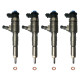 4 x Injektor Einspritzdüse Bosch 0445110252 Citroen 9656588980 Peugeot 206 207 Bipper 1.4 HDi