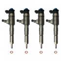 4 x Injektor Einspritzdüse Bosch 0445110252 Citroen 9656588980 Peugeot 206 207 Bipper 1.4 HDi