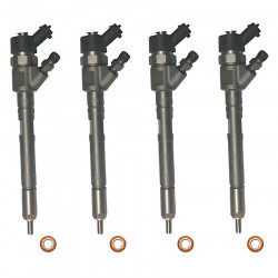 4 x Injektor Einspritzdüse Bosch 0445110259 Citroen C3 C4 C5 1.6 HDi Ford Focus II 1.6 TDCi