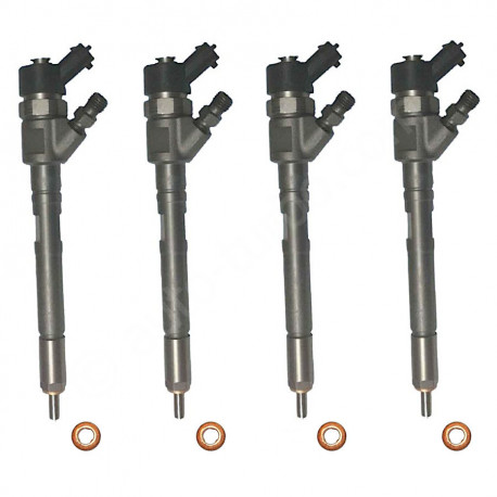 4 x Injektor Einspritzdüse Bosch 0445110259 Citroen C3 C4 C5 1.6 HDi Ford Focus II 1.6 TDCi