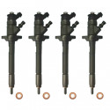 4x Einspritzdüse Injektor Bosch 0445110297 Citroen C2 C3 C4 C5 Berlingo 1.6 HDi 9662002680