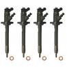 4x Einspritzdüse Injektor Bosch 0445110297 für Citroen C2 C3 C4 C5 Berlingo 1.6 HDi 9662002680