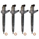 4x Einspritzdüse Injektor Denso 095000-5800 für Fiat Ducato Ford Transit 2.2 TDCi Citroën Jumper Peugeot Boxer 2.2 HDi