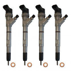 4 x Einspritzdüse Injektor Bosch 0445110186 für Kia Sorento Hyundai H-1 2.5 CRDi 0445110279