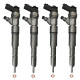 4 x Injektor Einspritzdüse Bosch 0445110048 für BMW E39 525 d 525 d Touring 120 kW
