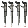 4 x Injektor Einspritzdüse Bosch 0445110048 für BMW E39 525 d 525 d Touring 120 kW