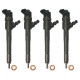 4x Einspritzdüse Injektor Bosch 0445110316 für Suzuki Splash Swift 1.3 CDTI 1.3 DDiS