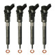 4x Einspritzdüse Injektor Bosch 0445110414 für Nissan Qashqai Opel Vivaro Renault Megane Trafic 1.6
