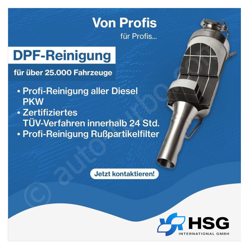 DPF Reinigung mit Garantie - Alle PKW Modelle nur 247 € - 24H